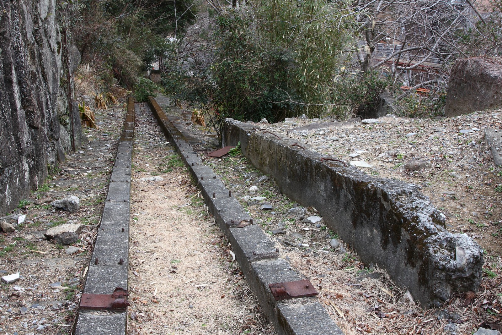 丹鶴城とも呼ばれる新宮城跡の石垣