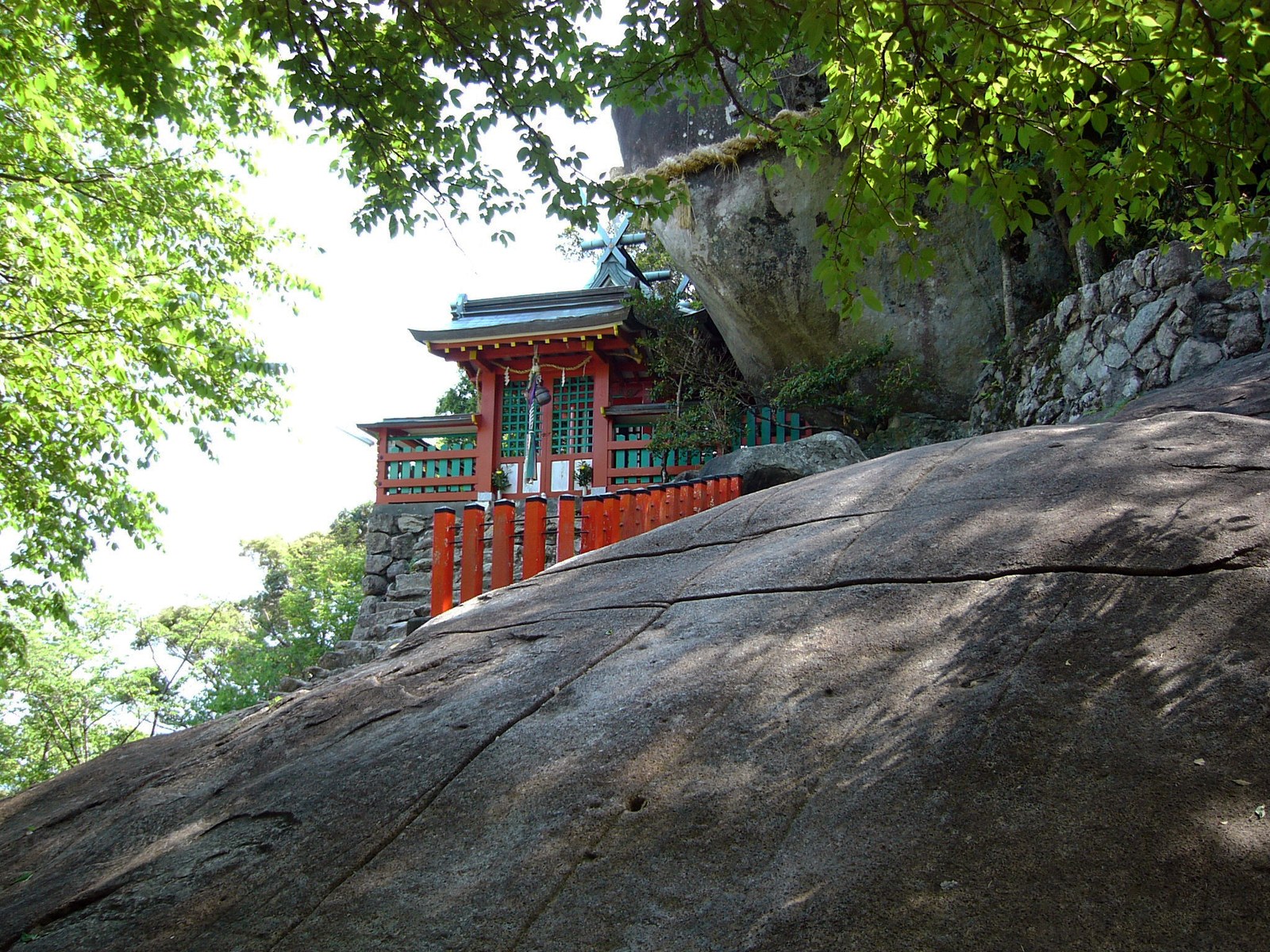 神倉神社の石段と鳥居